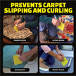 Pre-cut double-sided adhesive pads, 10x10 cm – 12 pieces – Alien Rug Grips