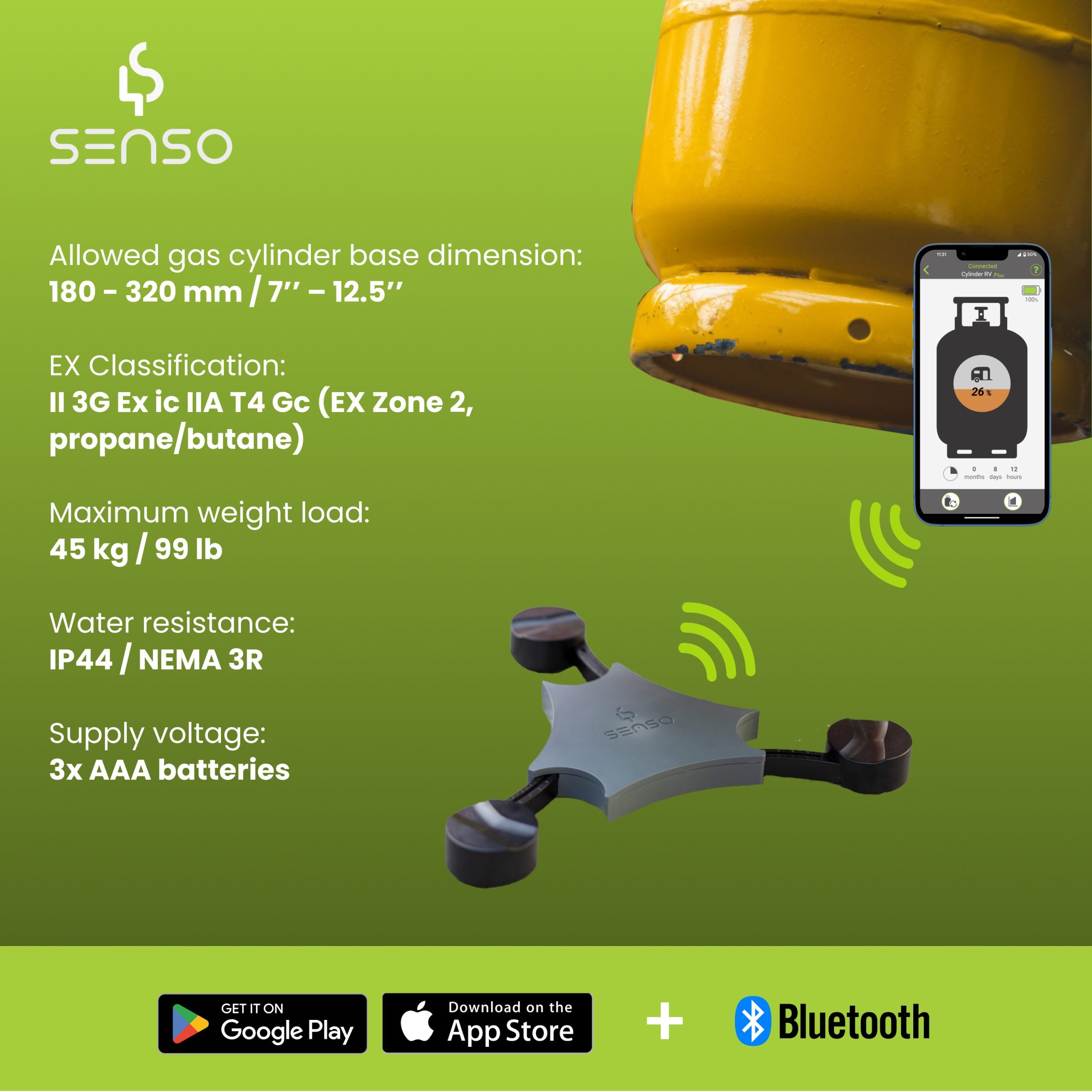 Gas level gauge - Senso4s basic and Plus