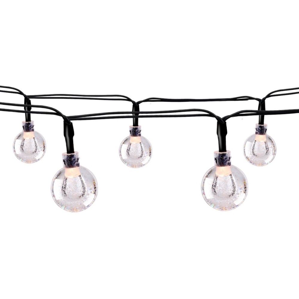 Guirlande solaire 50 LED 6,9 m, blanc chaud - Grundig
