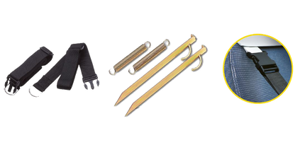 Extra option Safe Lock storm strap set (2 pieces) - Doréma