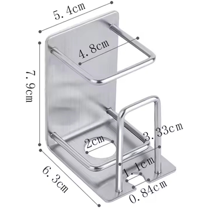 Toothbrush holder (each) self-adhesive - suitable for electric and regular toothbrushes - Camping Cocooning