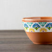 Durable, high-quality melamine tableware with a vibrant southern print: Rio Medallion.