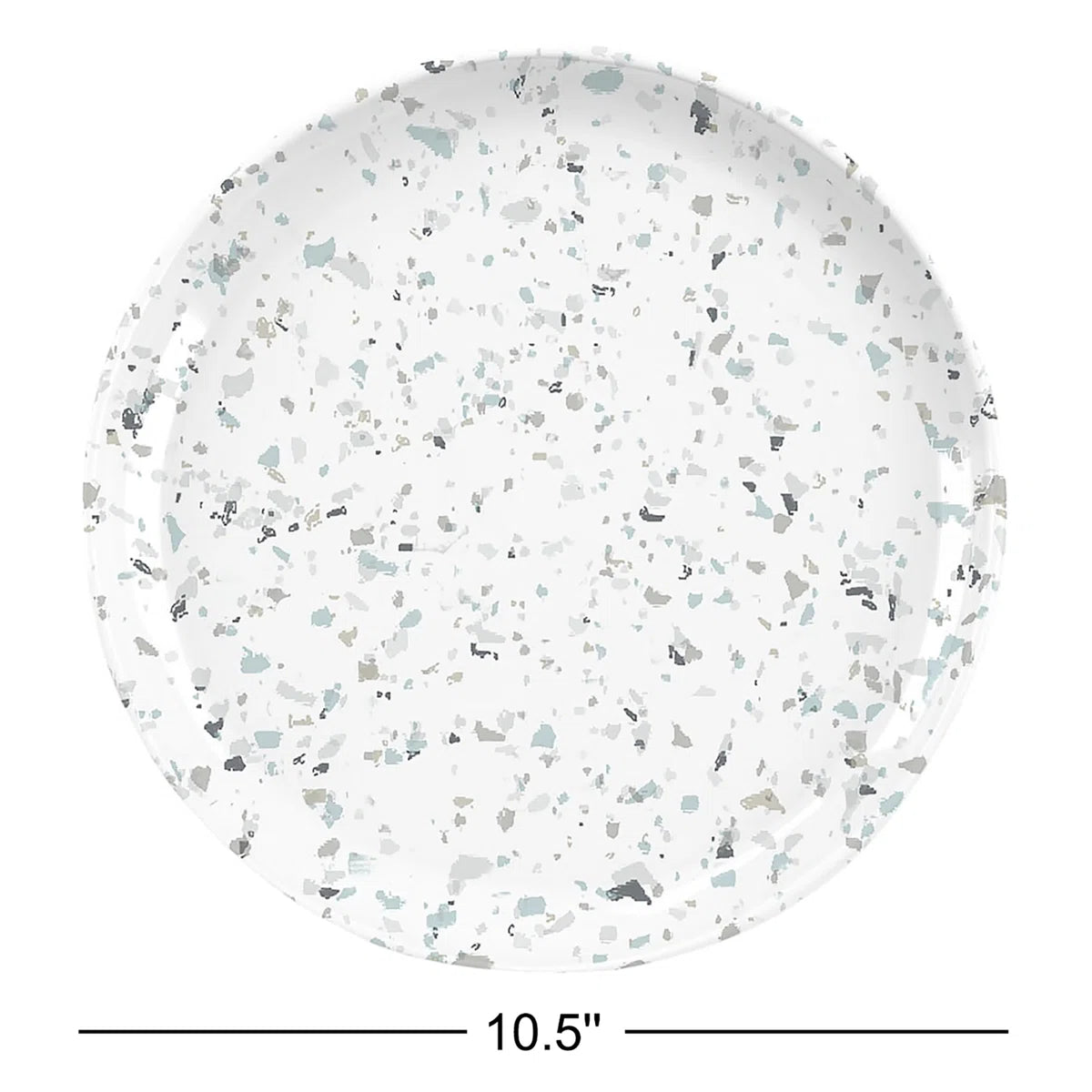 Tarhong - Terrazzo dinnerware from Durable Melamine & Bamboo - Lightweight Campingware for Motorhome & Caravan