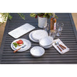 Tarhong - Terrazzo dinnerware from Durable Melamine & Bamboo - Lightweight Campingware for Motorhome & Caravan