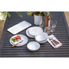 Tarhong - Terrazzo dinnerware from Durable Melamine & Bamboo - Lightweight Campingware for Motorhome & Caravan