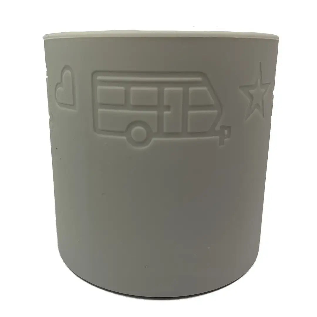 Tealight in 2 different versions caravan or camper - Grey per piece - Pufz