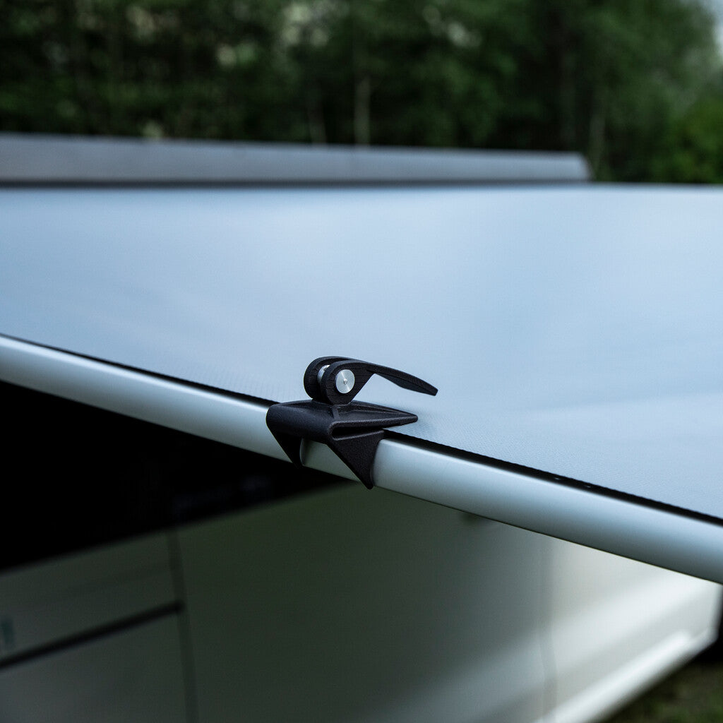 Thule cassette awning clips - no more awning fabric flapping - 2 pack
