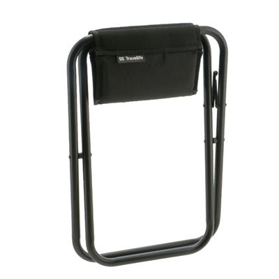 Travellife stool - seat place footrest or side table - black - Barletta