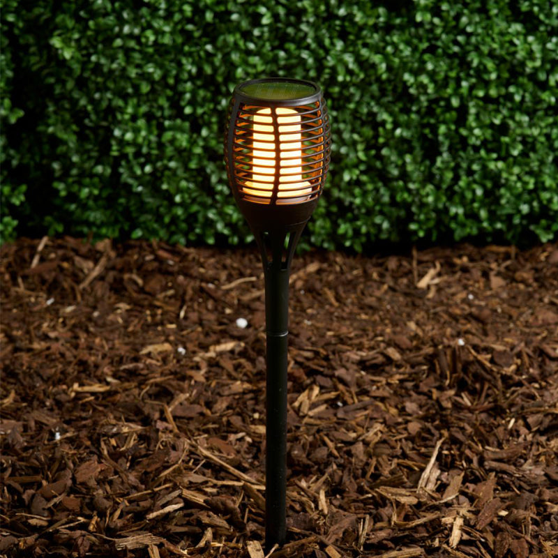 Solar-Gartenlampe mit Flammeneffekt, LED, 9 x 59 cm – Grundig