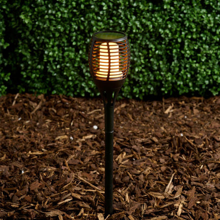 Solar-Gartenlampe mit Flammeneffekt, LED, 9 x 59 cm – Grundig