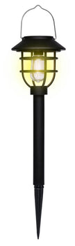 Solar-Gartenlaterne mit Steckaufsatz 10 x 37,5 cm – Grundig