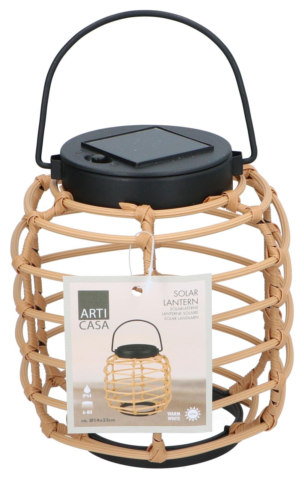 Solar-Gartenlaterne im Bambus-Look – Arti Casa