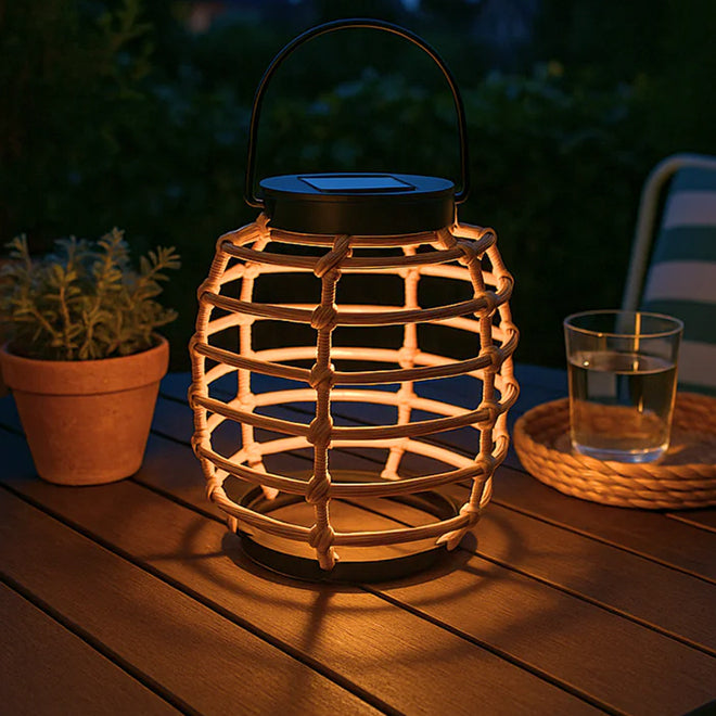 Solar-Gartenlaterne im Bambus-Look – Arti Casa