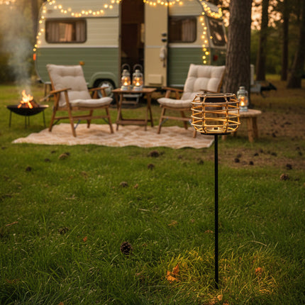 Solar-Gartenspieß im Bambus-Look – Arti Casa