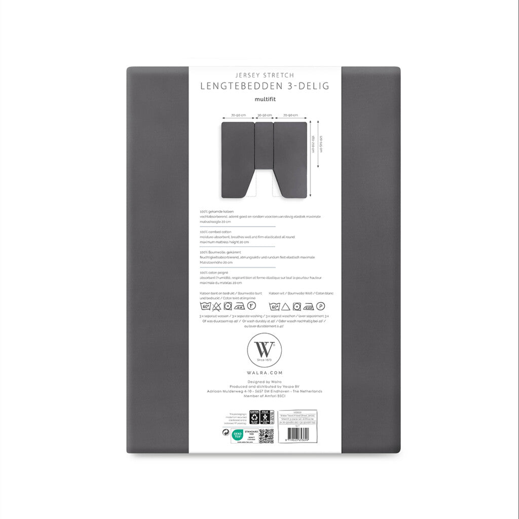 Walra Jersey fitted sheet (3-piece)
