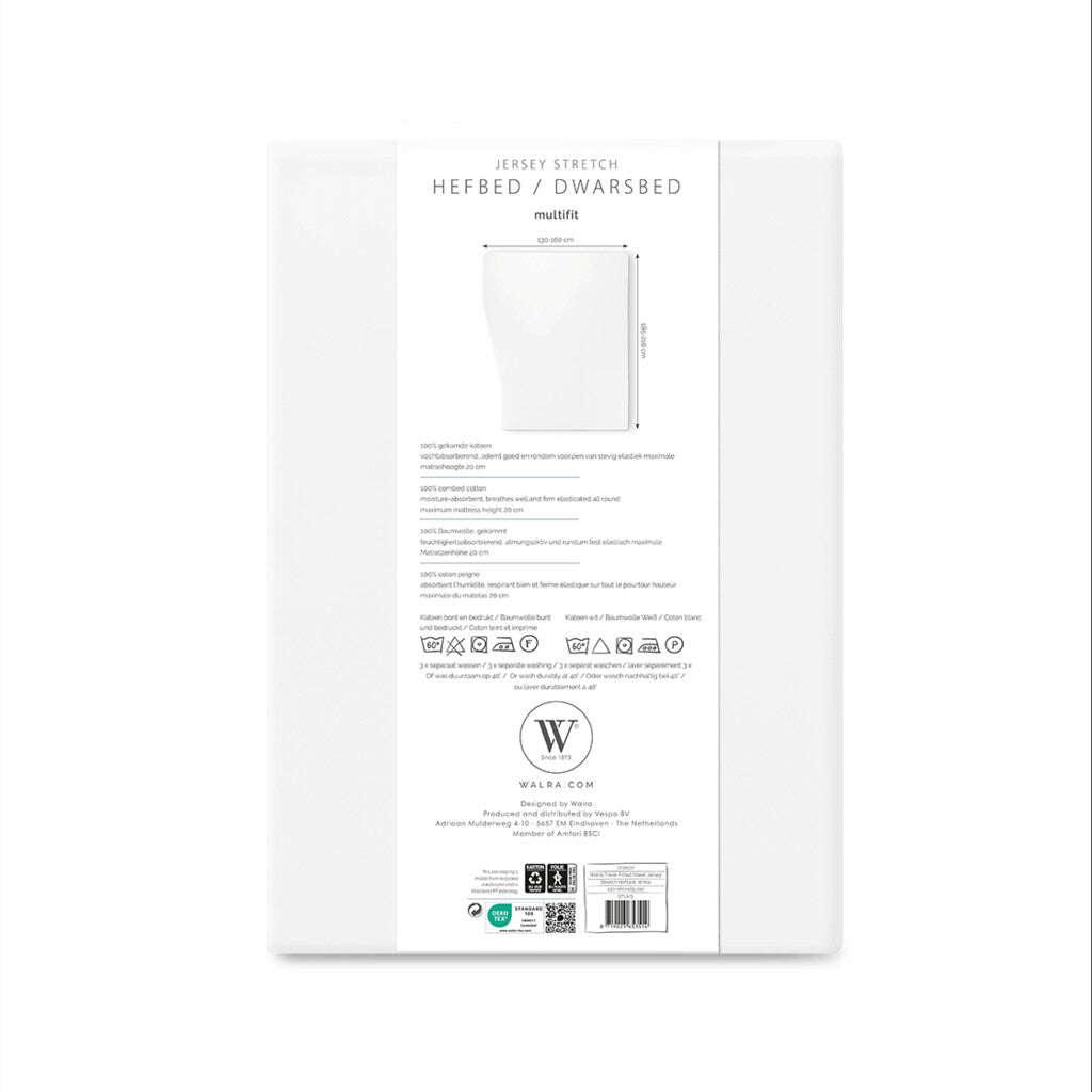 Walra Jersey fitted sheet (lift bed/cross bed)