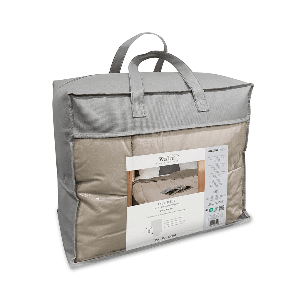 Travel Duvet - 1 or 2 person in gray or taupe - Walra