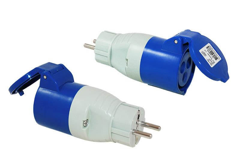 Adapter Schuko plug to CEE counter plug - Haba