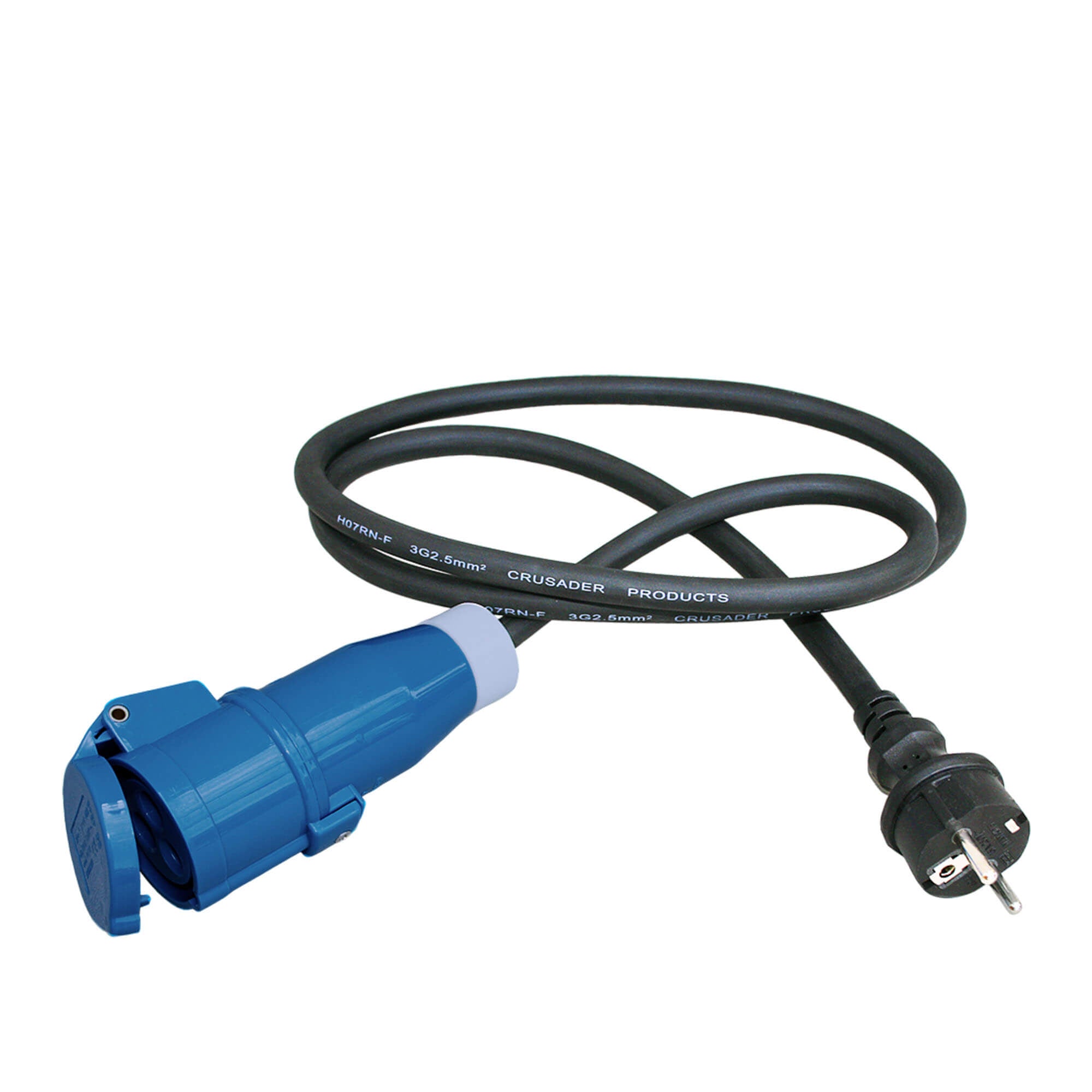 Adapter cable of 1.5 meters - Schuko plug to CEE plug - Haba