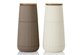 Salt and pepper mills with ceramic grinding mechanisms and oak lids - AdHoc