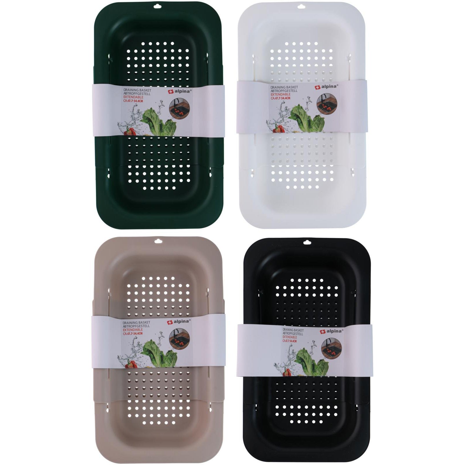 Extendable dish drainer for sink - Alpina