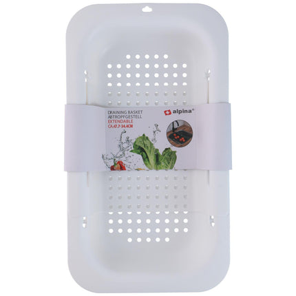 Extendable dish drainer for sink - Alpina