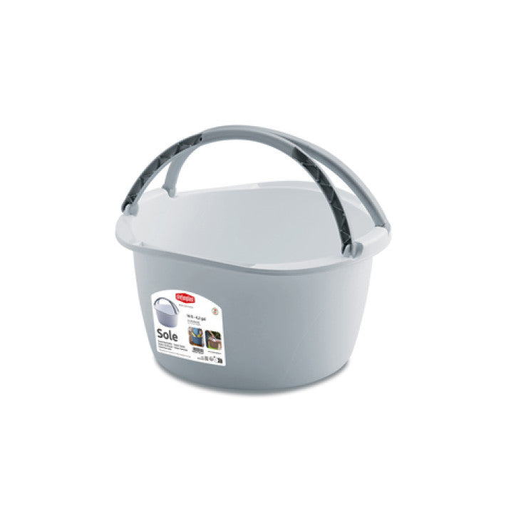 Round 16L wash basin with double carrying handles Sole - Stefanplast