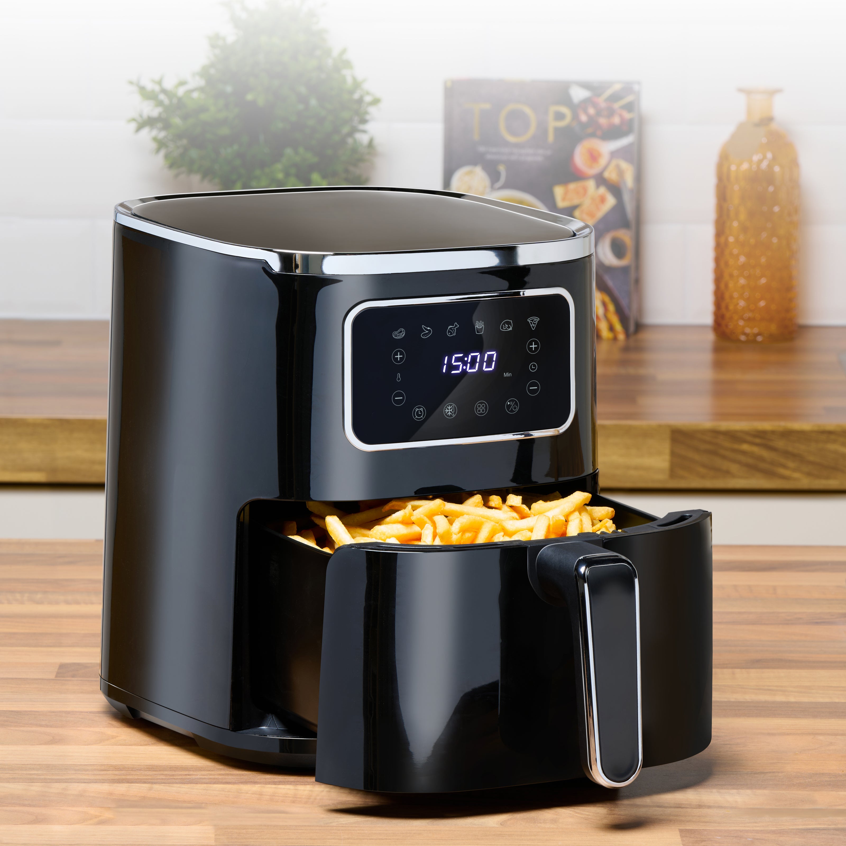 Alpina Airfryer 4,5 l, 1450 W für Wohnmobil und Wohnwagen – Camping Cocooning