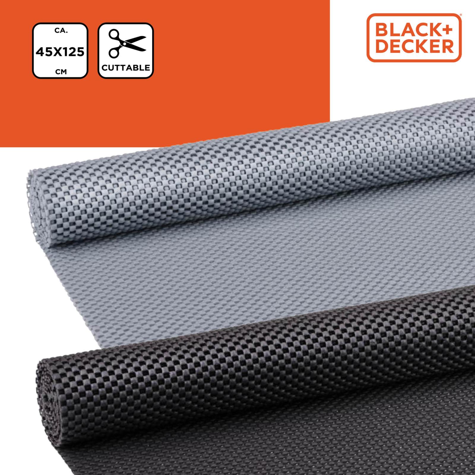 knipbare anti-slip mat kleur grijs en zwart 