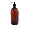 Shampoo and shower gel bottles with pump
