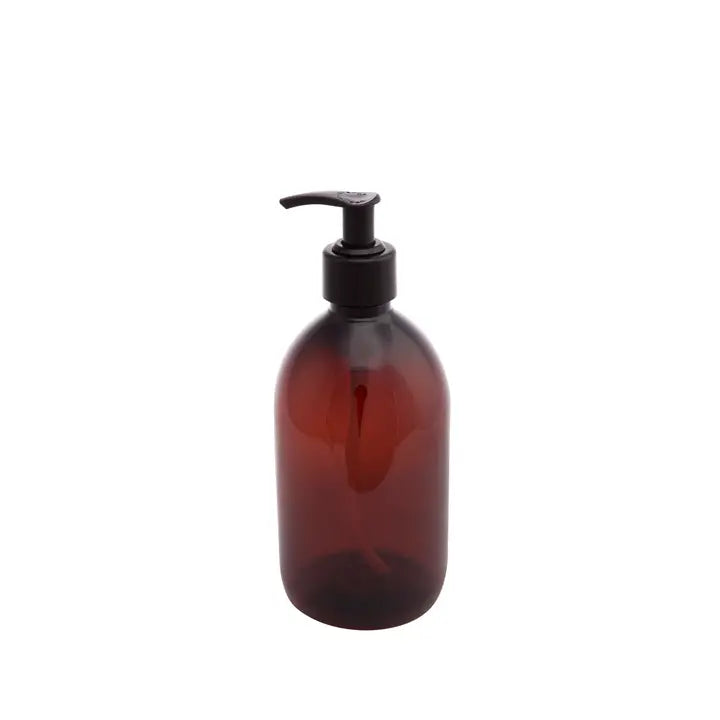 Shampoo and shower gel bottles with pump