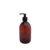 Shampoo and shower gel bottles with pump