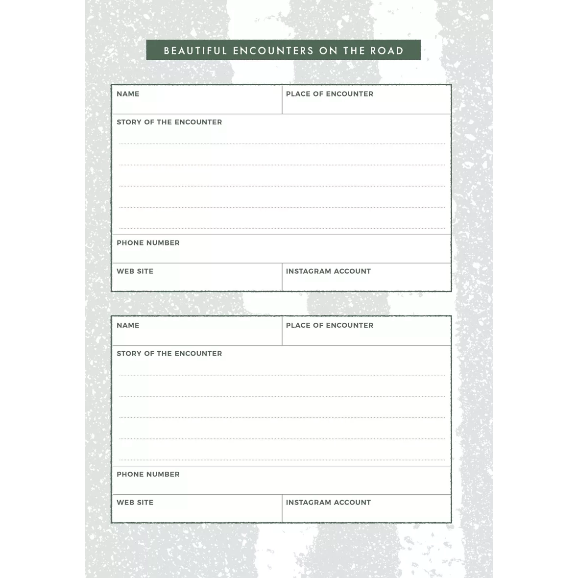 Vanlife Travel Diary - Record your camping adventures