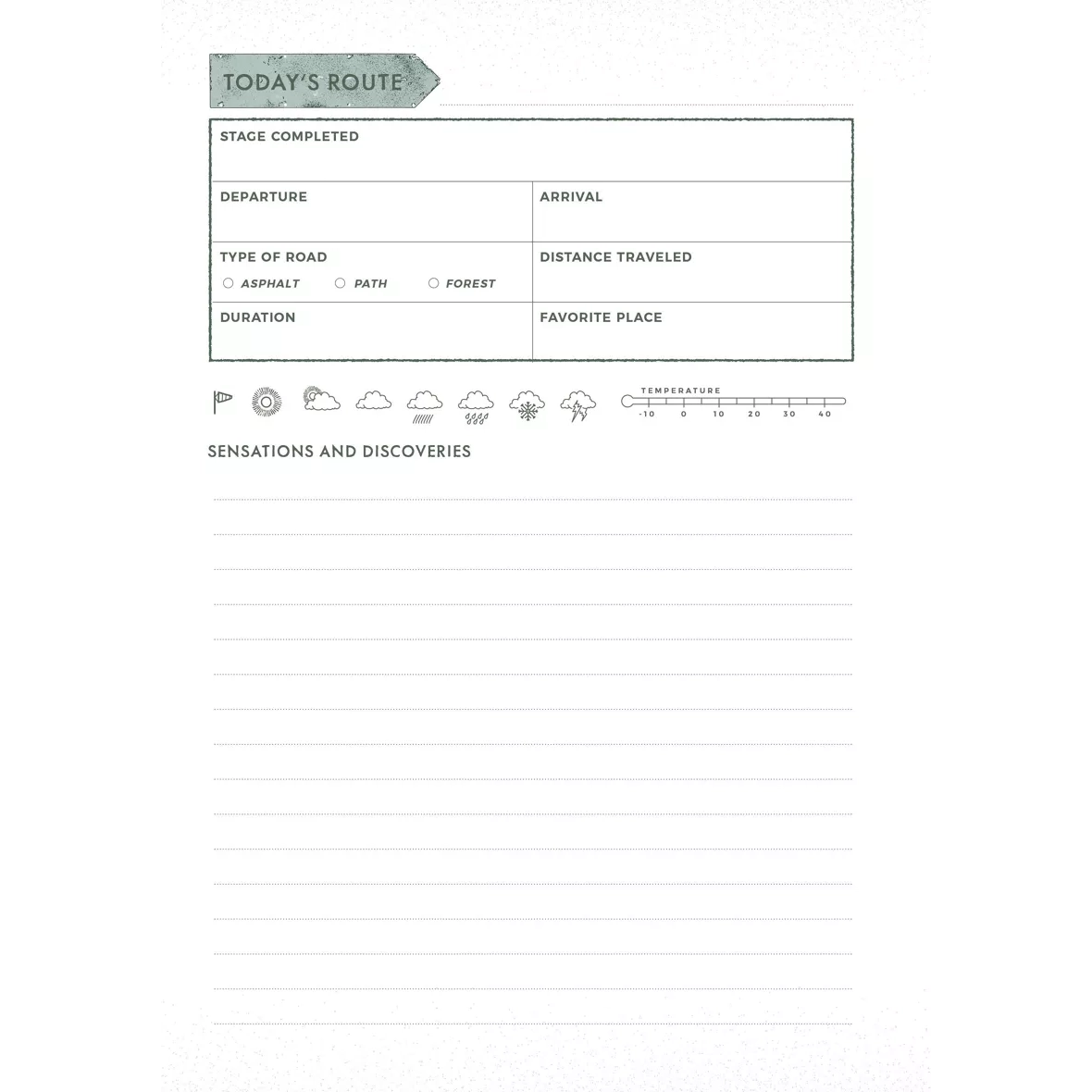 Vanlife Travel Diary - Record your camping adventures