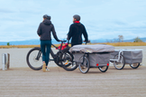 Inflatable micro caravan for cyclists with space for 2 people - B-TURTLE