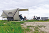 Inflatable micro caravan for cyclists with space for 2 people - B-TURTLE