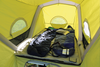 Inflatable micro caravan for cyclists with space for 2 people - B-TURTLE