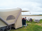 Inflatable micro caravan for cyclists with space for 2 people - B-TURTLE