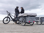 Inflatable micro caravan for cyclists with space for 2 people - B-TURTLE