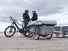 Inflatable micro caravan for cyclists with space for 2 people - B-TURTLE