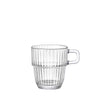Koffiekopjes Barshine - stapelbaar - gehard glas – in 2 formaten - Bormioli Rocco