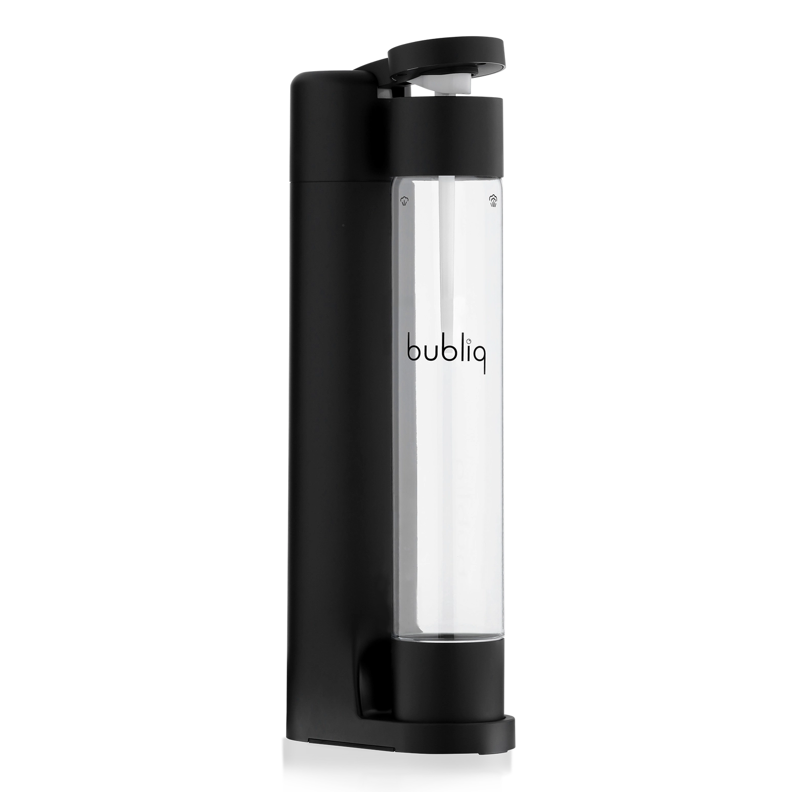Sparkling water machine Bubliq - matte black - compatible with classic CO₂ cylinders