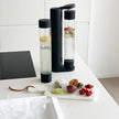 Sparkling water machine Bubliq - matte black - compatible with classic CO₂ cylinders