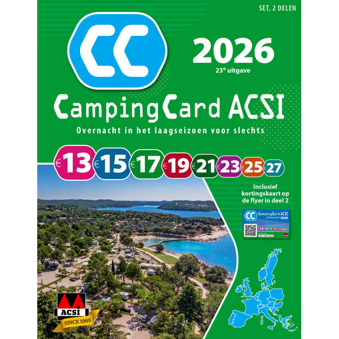 CampingCard 2026 GPS 20 pays - passer la nuit en basse saison - partie 1&2 - ACSI