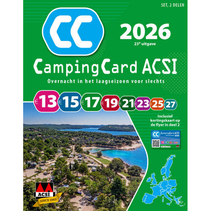 CampingCard 2026 GPS 20 pays - passer la nuit en basse saison - partie 1&2 - ACSI