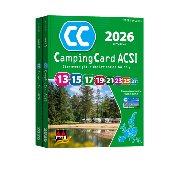CampingCard 2026 GPS 20 pays - passer la nuit en basse saison - partie 1&2 - ACSI