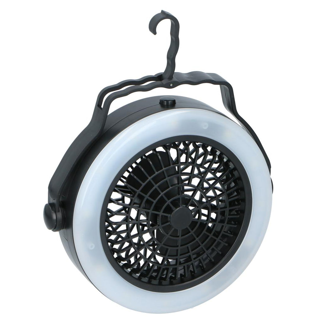 ventilator fahrradanhänger Campinglampe und Ventilator mit Batteriebetrieb – 2-in-1 – Stehend ode