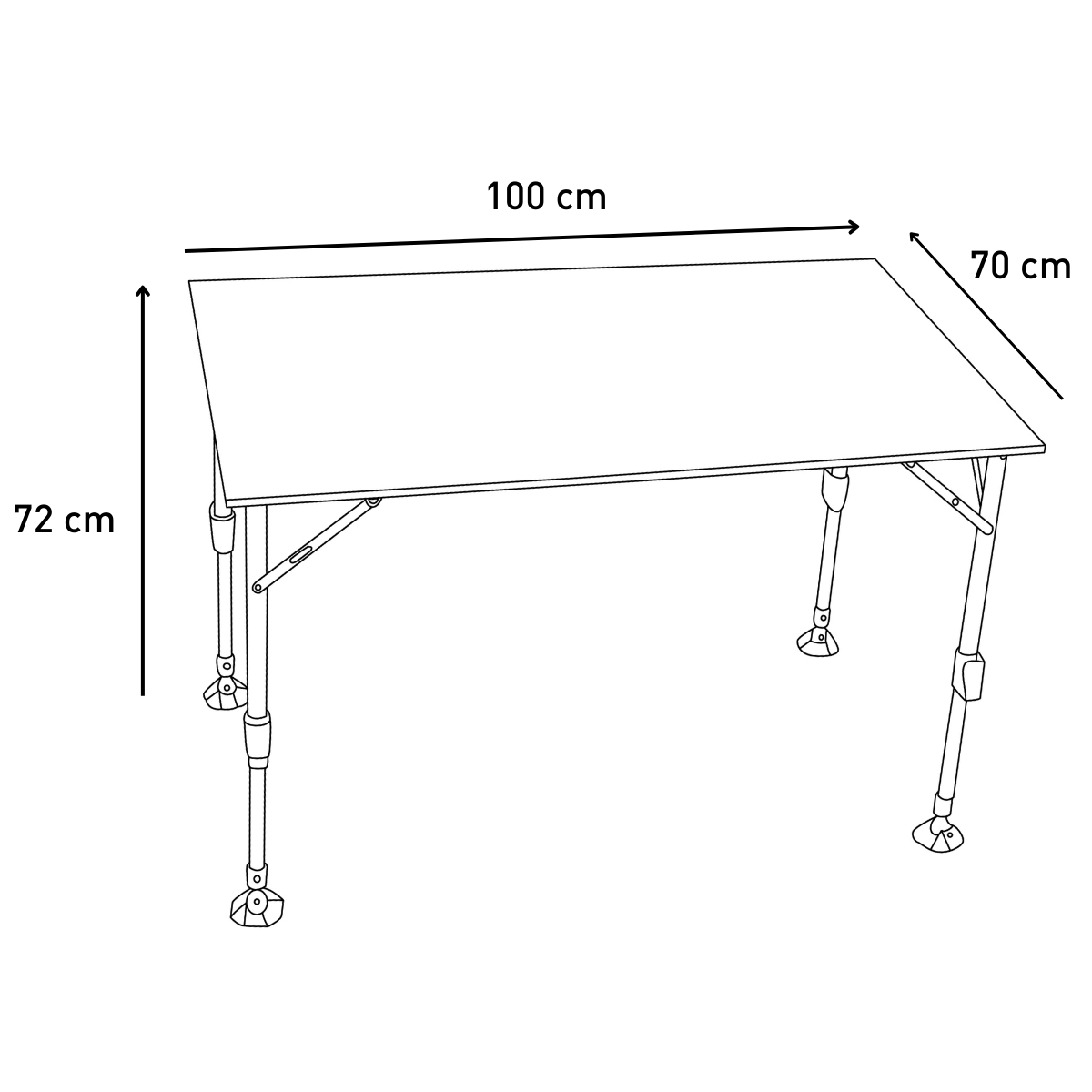 Opvouwbare campingtafel Bambou - Trigano