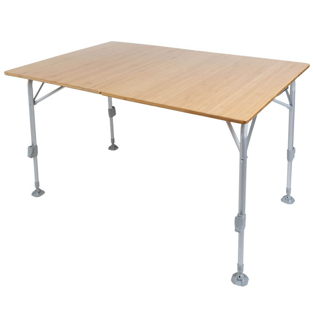 Camping table Bambou with foldable tabletop in 2 parts - Trigano