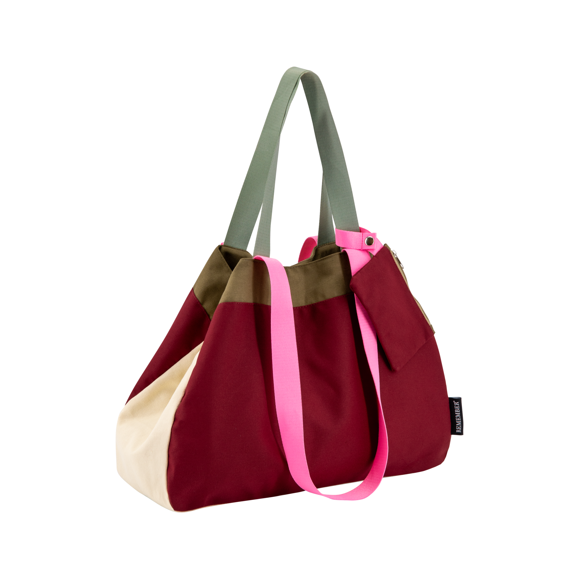 Canvas strand en shop tas - Remember
